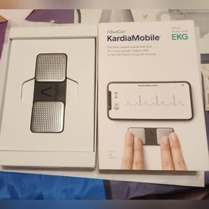 AliveCor Kardia Mobile EKG Monitor - Black and Silver New
